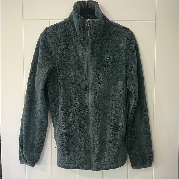 The North Face Forest Green Fleece Jacket - Picture 1 of 4